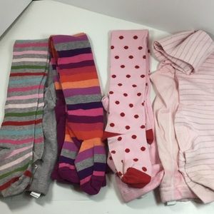Kids Colorful Tights 4 Pairs
